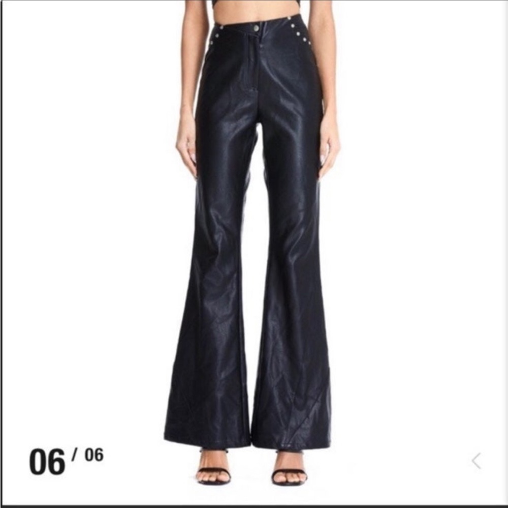 IAMGIA flare leather pants